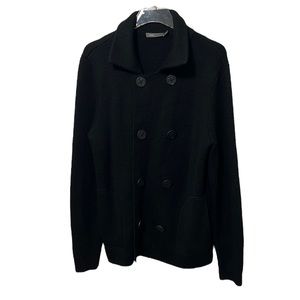 Vince Knit Button Up Pea Coat Sweater Women’s Size L